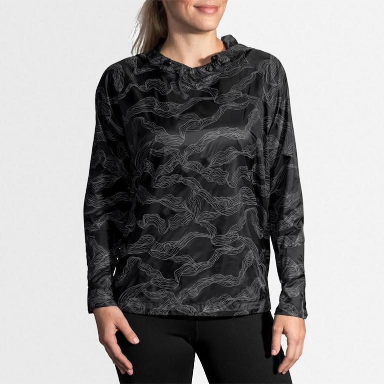 Brooks Lsd Pullover Israel - Women's Running Jackets - Grey (16452-TBWR)